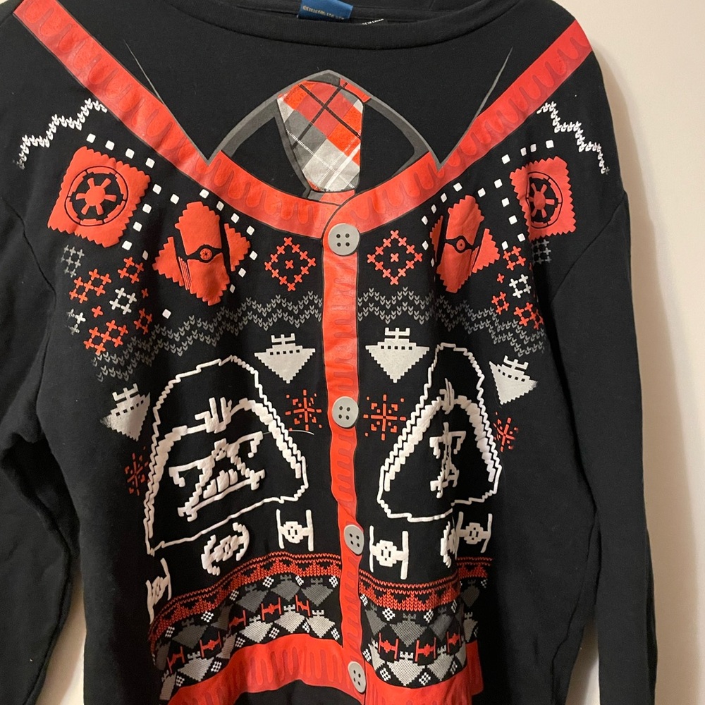 Star Wars Black and Red Cardigan Sweater